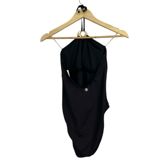 Sunshine 79 Sunshine Solids High Neck Black One Piece, Size 6 - Picture 8 of 12